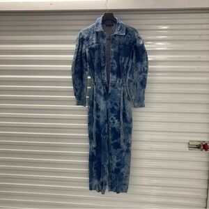 INC International Concepts Indigo Denim Jumpsuit